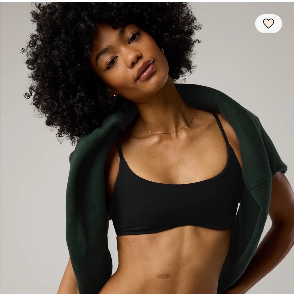 aerie offline Hugger curved bra Black S